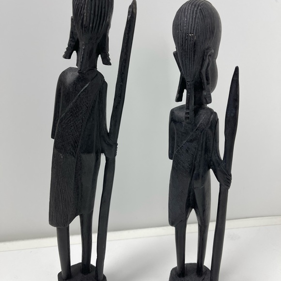 Vintage African warrior sculpture - Picture 4 of 5